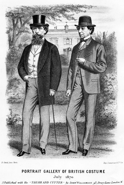 Charles Dickens and Benjamin Disraeli by Unbekannt Unbekannt